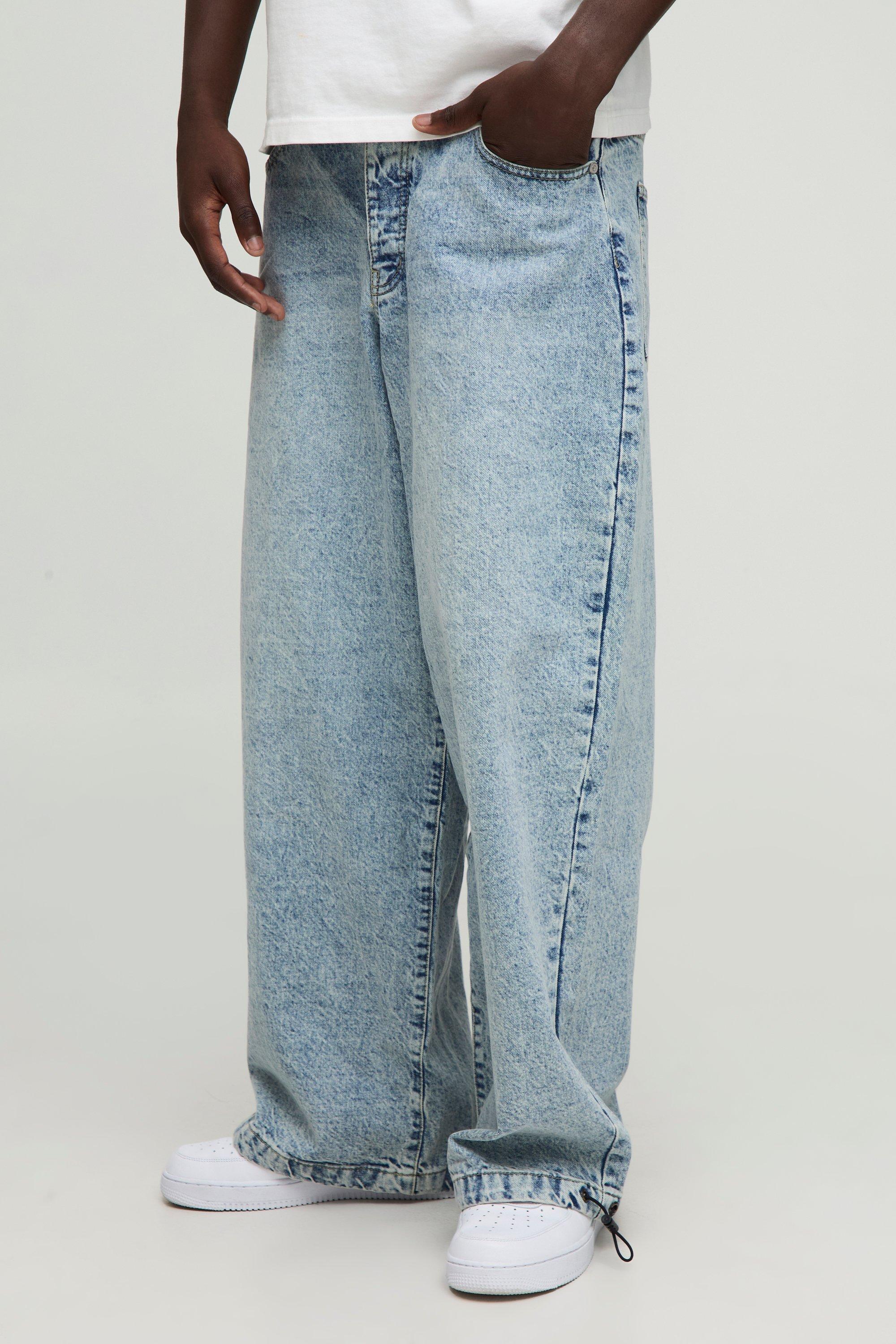 【BAON】[unisex] Denim cut parachute washed denim pants Designer fashion, Seoul-fully created | W Concept